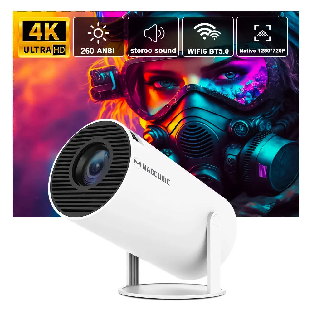 Magcubic Projector 4K Android 11 HY300 Dual Wifi6 260ANSI Allwinner