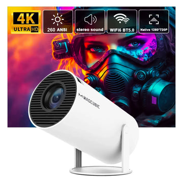 Magcubic Projector 4K Android 11 HY300 Dual Wifi6 260ANSI Allwinner