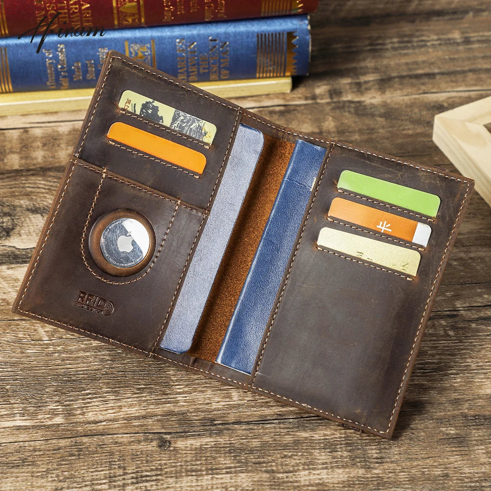 Customized Genuine Leather Passport Holder Ticket Passport Covers